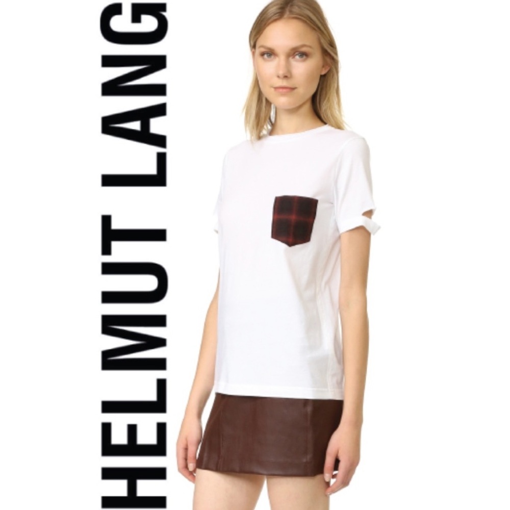 Helmut Lang Plaid Pocket Tee